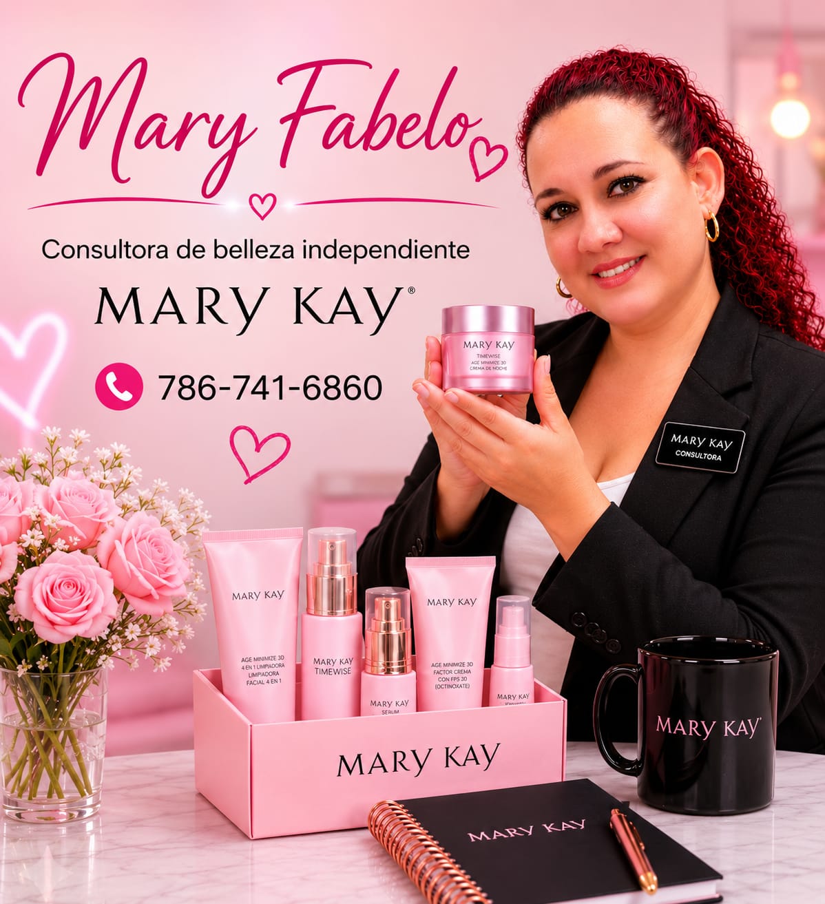 Mary Fabelo consultora de belleza independiente Mary Kay